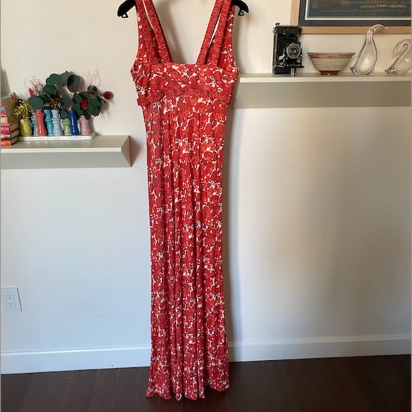 GIOVANNI BEDIN VISCOSE LONG DRESS WITH FLORAL PRINT - Picture 2 of 4
